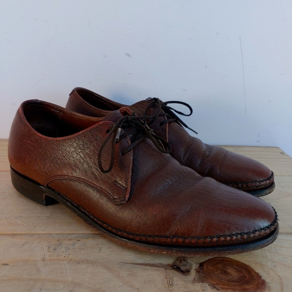 Vintage Dack's brown oxhide leather derby shoes women's size 8.5 (men's size 7) - Picture 1 of 15